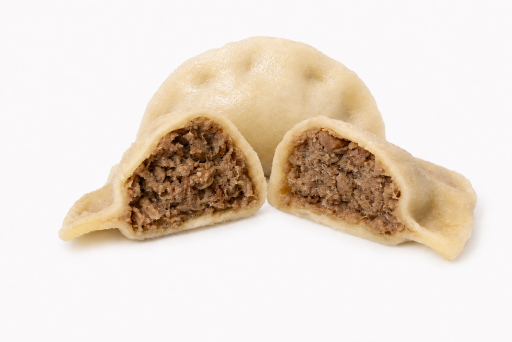 Pierogi z mięsem wieprzowo-wołowym